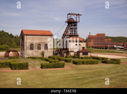 Mine Museum, Petite Rosselle, Lothringen, Frankreich Stockfoto