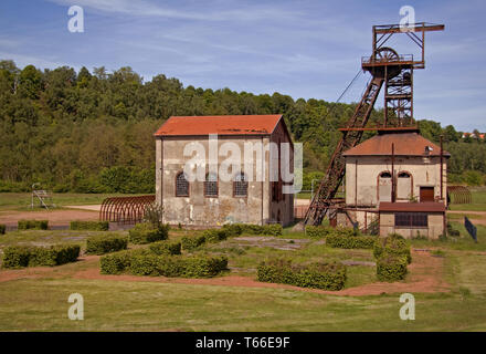 Mine Museum, Petite Rosselle, Lothringen, Frankreich Stockfoto