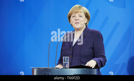 Porträt von Angela Merkel, die deutsche Kanzlerin in 2014 Stockfoto