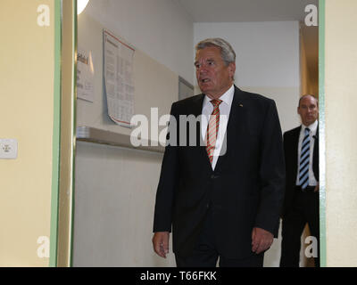 Joachin Gauck, deutsche Präsident, Stimmen in Berlin. Stockfoto