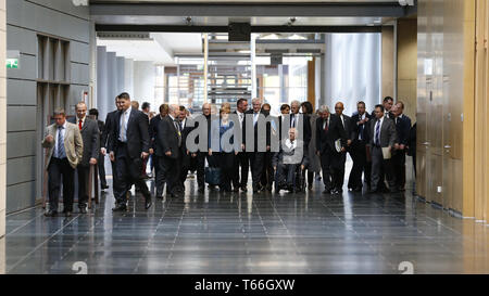 CSU/CDU und SPD - secound Roundof Innenraum, Verkehrsminister Peter Ramsauer, Stockfoto