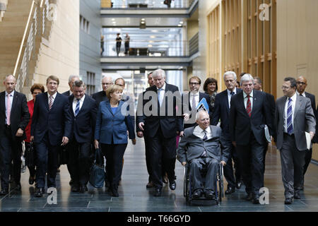 CSU/CDU und SPD - secound Roundof Innenraum, Verkehrsminister Peter Ramsauer, Stockfoto