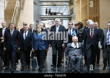 CSU/CDU und SPD - secound Roundof Innenraum, Verkehrsminister Peter Ramsauer, Stockfoto