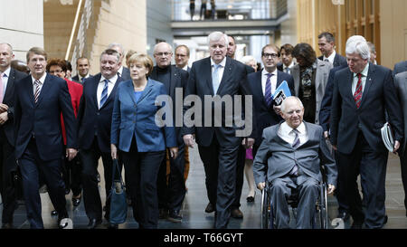 CSU/CDU und SPD - secound Roundof Innenraum, Verkehrsminister Peter Ramsauer, Stockfoto