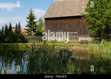 Kleines Dorf Allrode, Harz, Sachsen-Anhalt, Deutschland Stockfoto