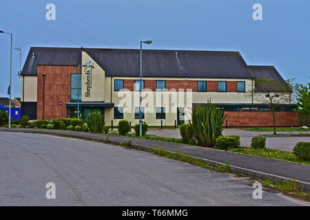 Die moderne tierärztliche Praxis bekannt als Hirten Tierklinik, in der brackla Bereich von Bridgend entfernt. Stockfoto