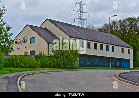 Die moderne tierärztliche Praxis bekannt als Hirten Tierklinik, in der brackla Bereich von Bridgend entfernt. Stockfoto