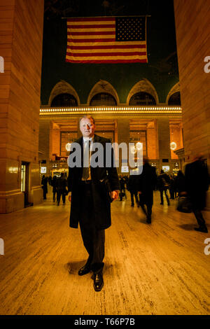 CEO der norwegische Bank DNB, Rune Bjerke in der Grand Central Station in New York Stockfoto