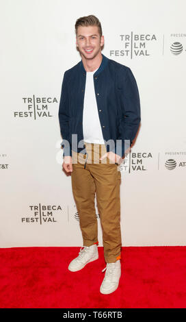 New York, NY - 28. April 2019: Noah Gaynor besucht Premiere der Film Luce während 2019 Tribeca Film Festival im Stella Artois Theater am BMCC TRAC Stockfoto