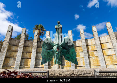 Engel Denkmal monumento del Angel, Denkmal für Franco, Monumento a Franco, von dem Künstler Juan de Ávalos y Taborda, 1966 eingeweiht, Santa Cruz de T Stockfoto