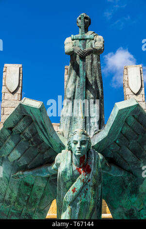 Engel Denkmal monumento del Angel, Denkmal für Franco, Monumento a Franco, von dem Künstler Juan de Ávalos y Taborda, 1966 eingeweiht, Santa Cruz de T Stockfoto