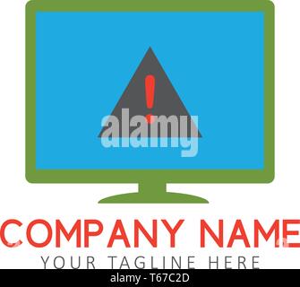 Fehler beheben Logo. Editable Vector EPS. Stock Vektor