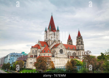 Hl. Franz von Assisi Kirche in Wien, Österreich Stockfoto