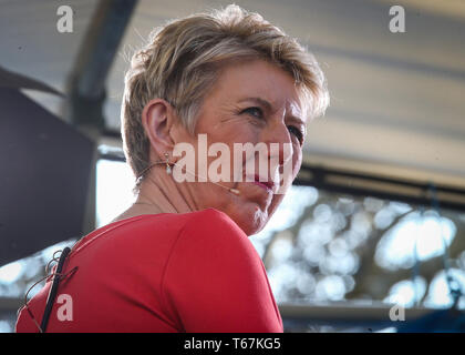 Angela Smith MP, Penistone und Stocksbridge, auf College Green für Interviews, Westminster. Mit: Angela Smith Wo: London, Großbritannien Wann: 29 Mar 2019 Credit: Wheatley/WANN Stockfoto