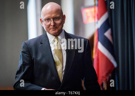 Us-Sonderbeauftragten für die Arktis, Admiral a.d. Robert J. Papp jr. Stockfoto