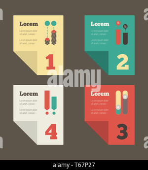 Infografik-Elemente. Stockfoto