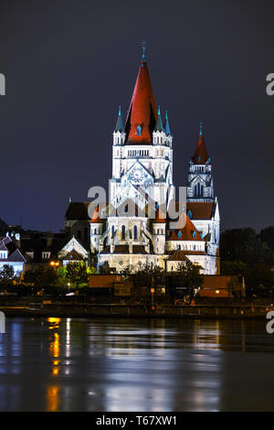 Hl. Franz von Assisi Kirche in Wien, Österreich Stockfoto