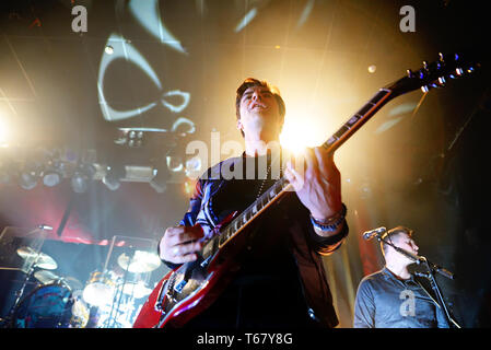 PARIS - 31 August: Stereophonics (Rock Band) im Konzert an Rock en Seine Festival durchführen am 31. August 2015 in Paris, Frankreich. Stockfoto