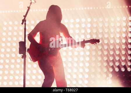 BARCELONA - 29.Juni: St. Vincent (Band) führen Sie im Konzert an Vida Festival am 29. Juni 2018 In Barcelona, Spanien. Stockfoto