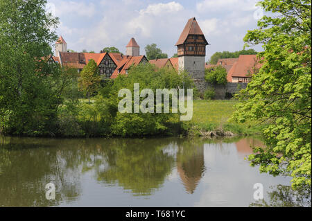 Stadt Dinkelsbühl in Bayern Stockfoto