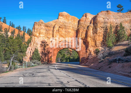 Red Canyon Tunnel. Dixie National Forest, Utah, USA. Stockfoto