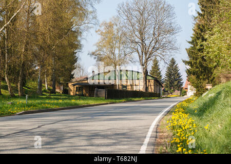 Kleines Dorf Allrode, Harz, Sachsen-Anhalt, Deutschland Stockfoto