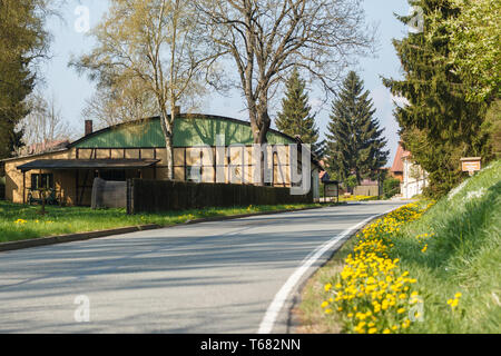 Kleines Dorf Allrode, Harz, Sachsen-Anhalt, Deutschland Stockfoto