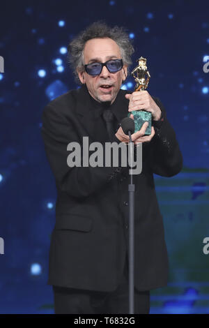 64. David di Donatello Awards - Show mit: Tim Burton Wo: Rom, Italien Wann: 27 Mar 2019 Credit: IPA/WENN.com ** Nur für die Veröffentlichung in Großbritannien, den USA, Deutschland, Österreich, Schweiz ** verfügbar Stockfoto