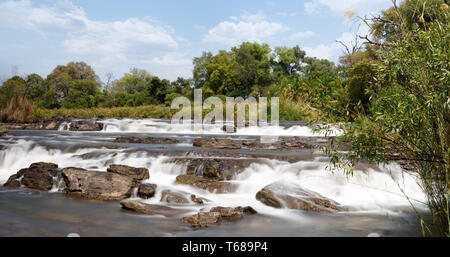 Berühmte Popa fällt in Caprivi, Nord Namibia Stockfoto