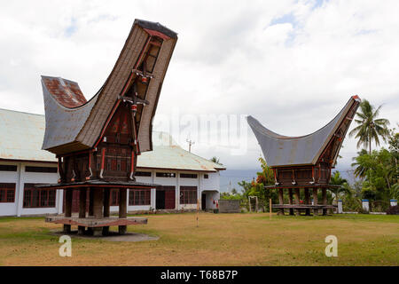 Toraja ethnischen Architektur, Bitung City Stockfoto