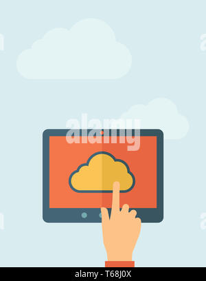 Cloud-computing-Konzept. Stockfoto