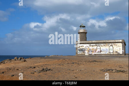 Faro de Punta Pechiguera - Der Alte Leuchtturm Stockfoto