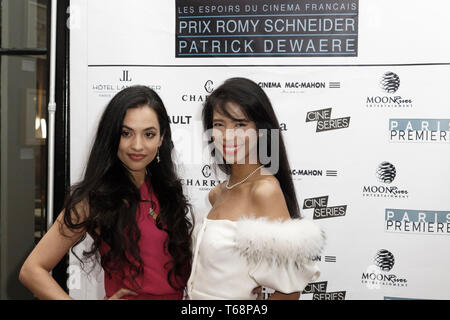 Paris, Frankreich. 29 Apr, 2019. Sakina Shbib und Vanessa Modely nehmen an der 37th Romy Schneider und Patrick Dewaere Preisverleihung. Stockfoto