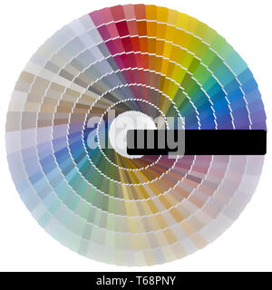 Farbe Swatch Ausschnitt Stockfoto