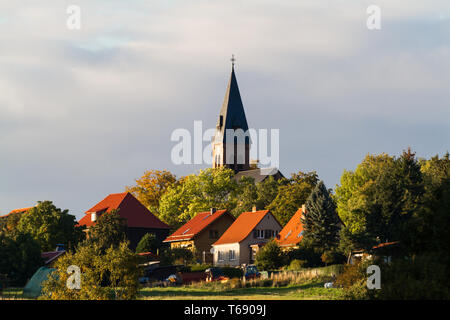 Kleines Dorf Allrode, Harz, Sachsen-Anhalt, Deutschland Stockfoto