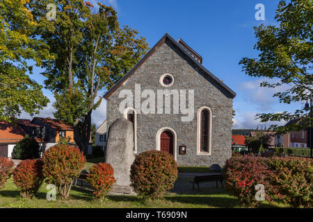 Kleines Dorf Allrode, Harz, Sachsen-Anhalt, Deutschland Stockfoto