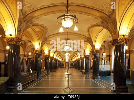 Foyer, das historische Rathaus, Wuppertal, Bergisches Land, Nordrhein-Westfalen, Deutschland Stockfoto