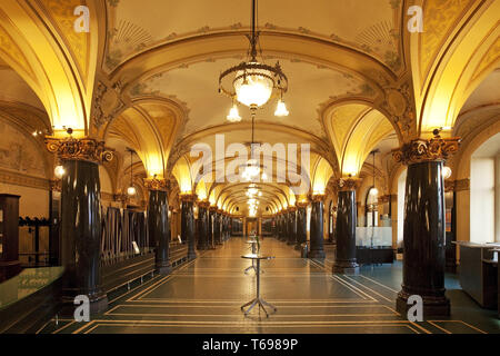 Foyer, das historische Rathaus, Wuppertal, Bergisches Land, Nordrhein-Westfalen, Deutschland Stockfoto