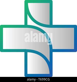 Medizin und Gesundheit Apotheke Logo Vektor Stock Vektor