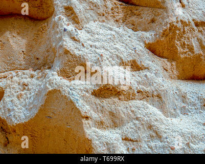 Nahaufnahmen von einem Hügel aus Sand beim Bau verwendet. In den Anden von zentralen Kolumbien erfasst. Stockfoto