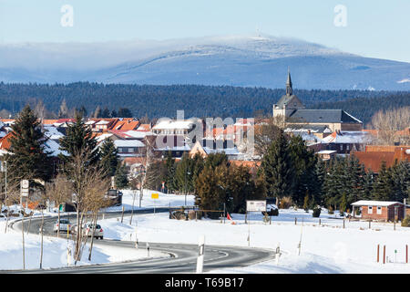 Winter im Nationalpark Harz, Deutschland Stockfoto