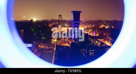 Blick von der Kohle Turm an der Kokerei Hansa, Dortmund, Ruhrgebiet, Deutschland Stockfoto