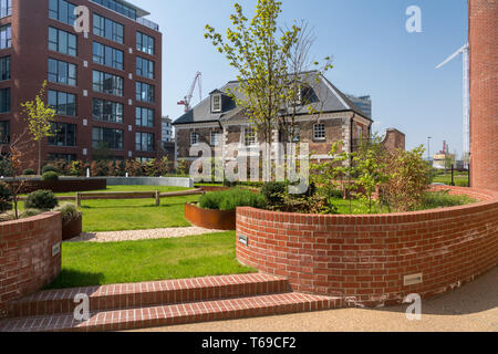 Konvertierung des alten Arsenal Gebäude in modernen Apartments Stockfoto