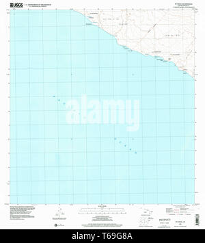 USGS TOPO Karte Hawaii HI Puuhou 349729 1995 24000 Wiederherstellung Stockfoto