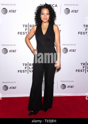 New York, NY - 28. April 2019: Luna Lauren Velez besucht die Premiere der "Swallow" während der 2019 Tribeca Film Festival in der SVA Theater Stockfoto