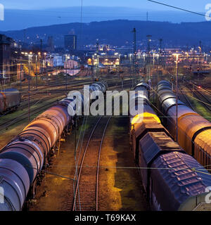 Schalter yard Hagen-Vorhalle, Hagen, Ruhrgebiet, Nordrhein-Westfalen, Deutschland, Europa Stockfoto