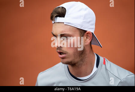 München, Deutschland. 30 Apr, 2019. Tennis ATP: - Tour - München, singles, Männer, Runde 1: Marterer (Deutschland) - londero (Argentinien). Maximilian Marterer. Credit: Sven Hoppe/dpa/Alamy leben Nachrichten Stockfoto