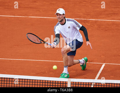 München, Deutschland. 30 Apr, 2019. Andreas Seppi (ITA) in Aktion in seinem Match gegen Philipp KOHLSCHREIBER (GER). Kohlschreiber gewann 6-4, 7-5 am Tennis BMW International Open durch FWU, ATP in München, 30. April 2019. Credit: Peter Schatz/Alamy leben Nachrichten Stockfoto