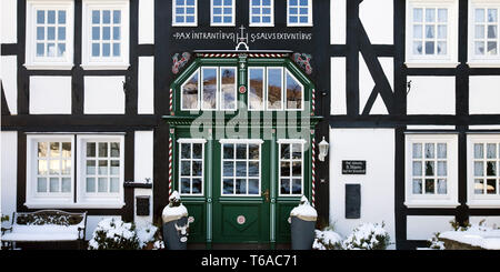 Fachwerkhaus in Saalhausen, Deutschland, Nordrhein-Westfalen, Sauerland, Lennestadt Stockfoto