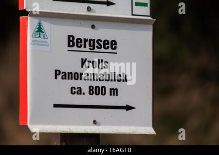 Guentersberge, Ballenstedt, Sachsen-Anhalt, zentrale deutsche Mittelgebirge Stockfoto